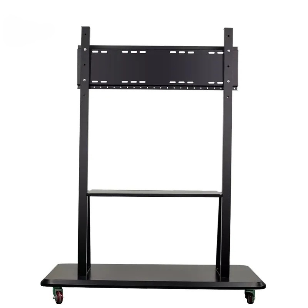 Portable Floor Stand for Smart TV Rolling Cart for Interactive Flat Panel Displays